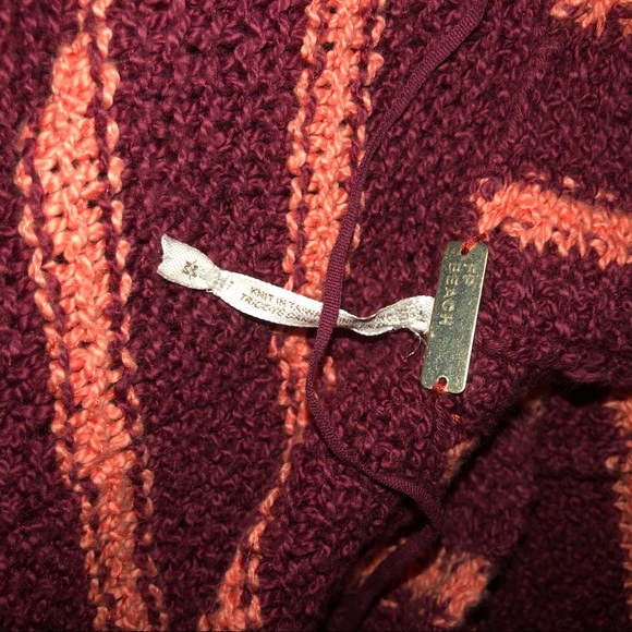 𝅺Free People Beach Striped long Cardigan Pockets M - Picture 6 of 6